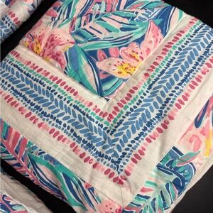 Pottery Barn Lilly Pulitzer Slathouse Soiree Floral EURO SHAM  MULTIPLE avail